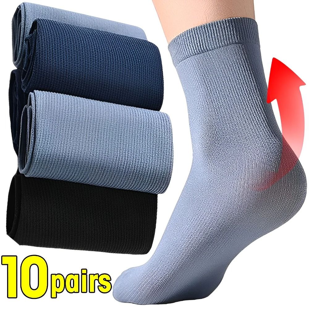 Silk Sock Bamboo - 10pairs Fashion Men Ice Silk Socks