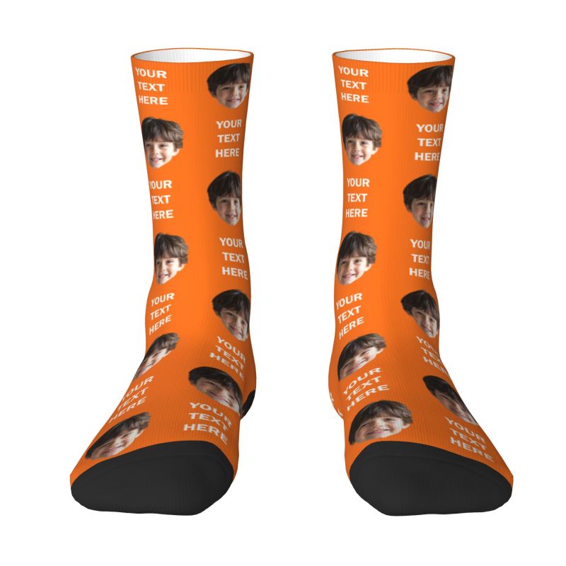 Personalized Photo Text Custom - Dress Sock Men ulasan dan harga