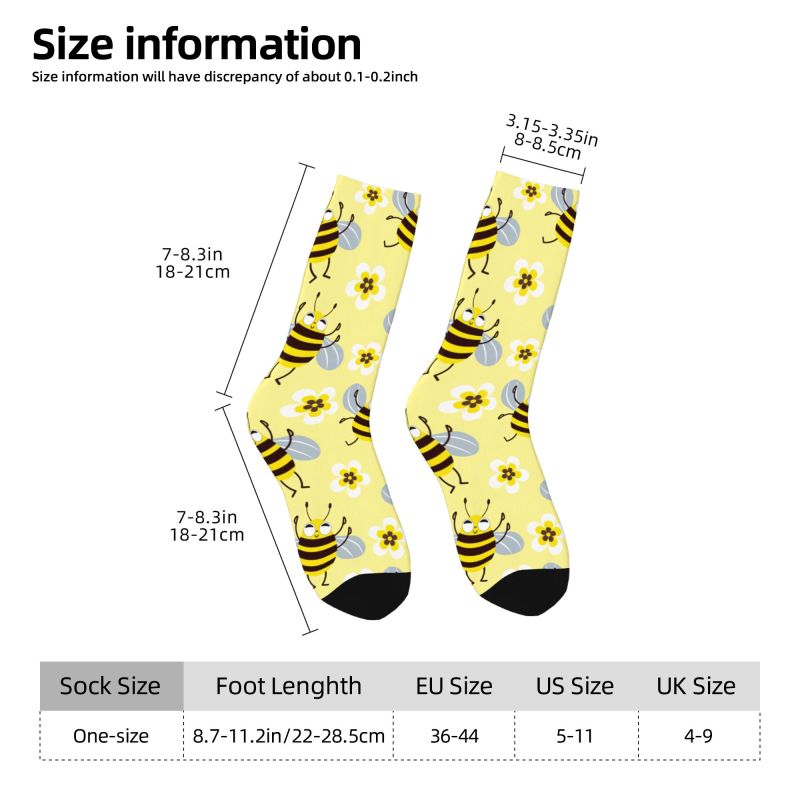 Custom Cool Mens Funny Bees Fl - Dress Sock Men ulasan dan harga