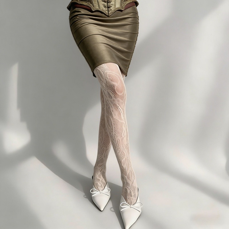 1/5pairs Lace Fishnet Tights W - Tights Pantyhose Sheer ulasan dan harga