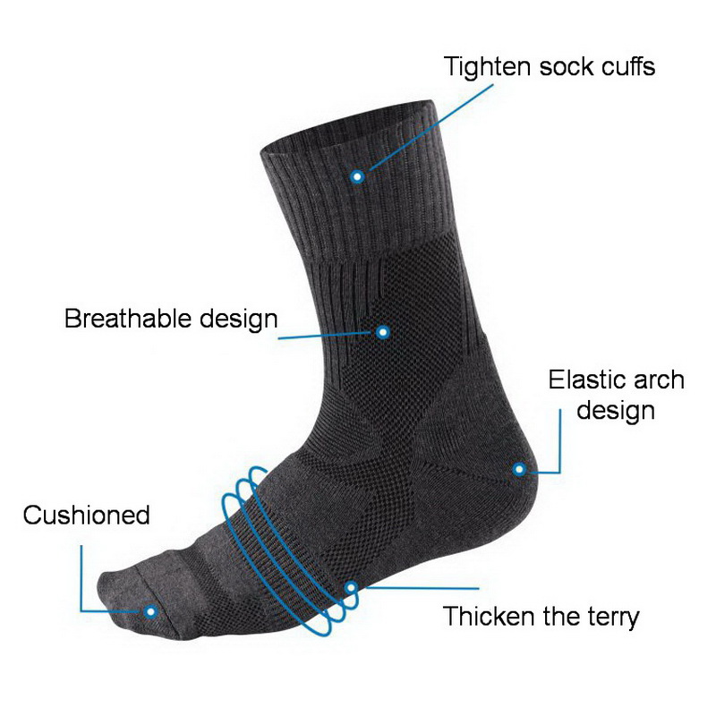 1 Pair Merino Wool Sock Winter - Wool Hiking Sock ulasan dan harga