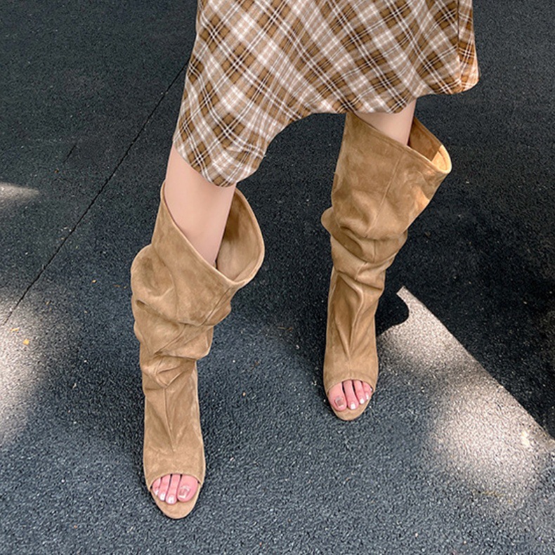AIYKAZYSDL Strange Wedge Heel  - Boot Sock Slouchy ulasan dan harga
