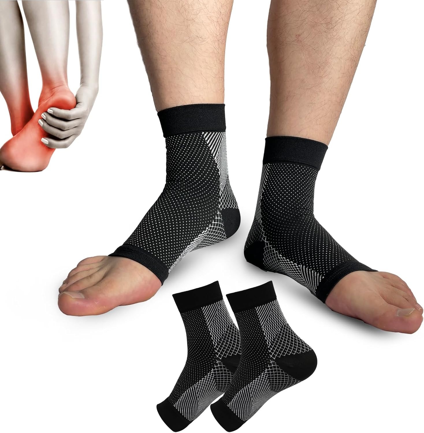 1pair Neuropathy Socks, Ankle  - Ankle Brace Sock ulasan dan harga