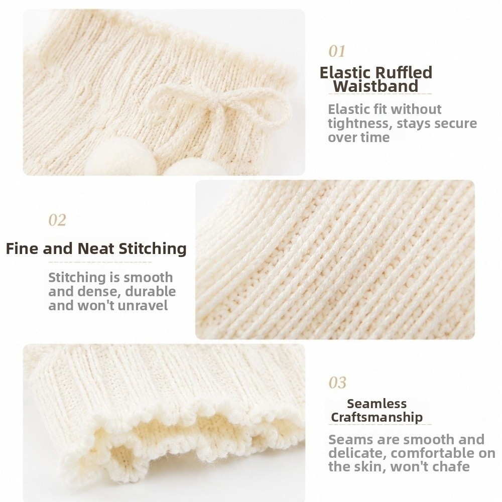 Knitted Knit Leg Warmers Ruffl - Boot Sock Slouchy ulasan dan harga