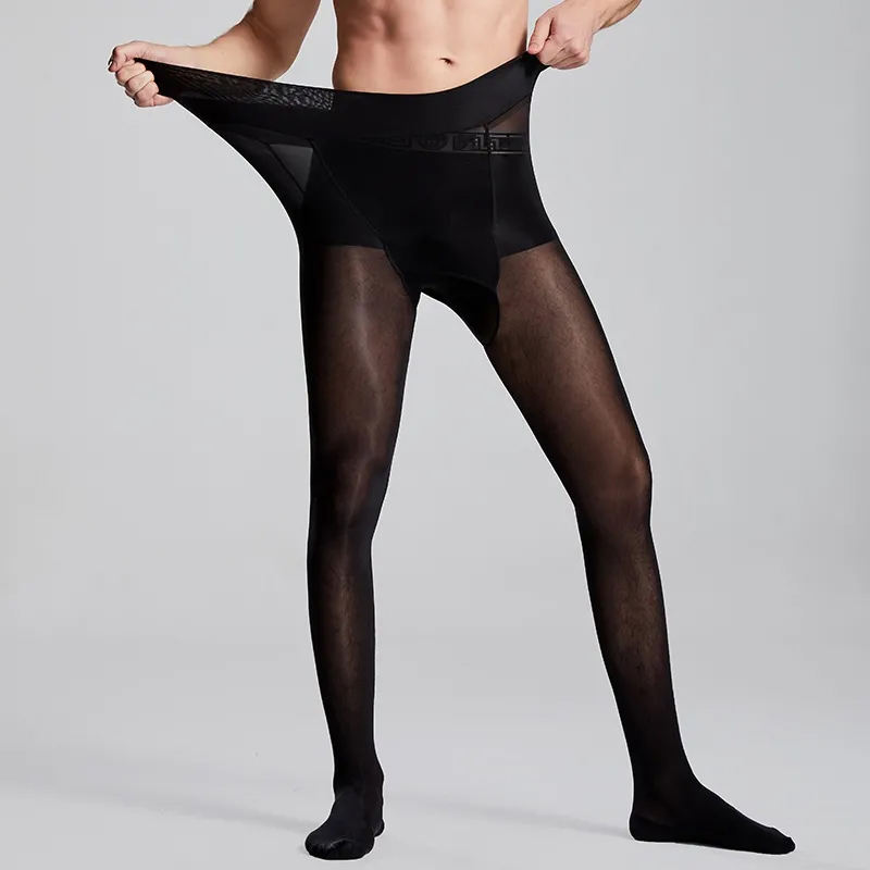 Plus Size Men Sexy Sheer Black - Tights Pantyhose Sheer ulasan dan harga