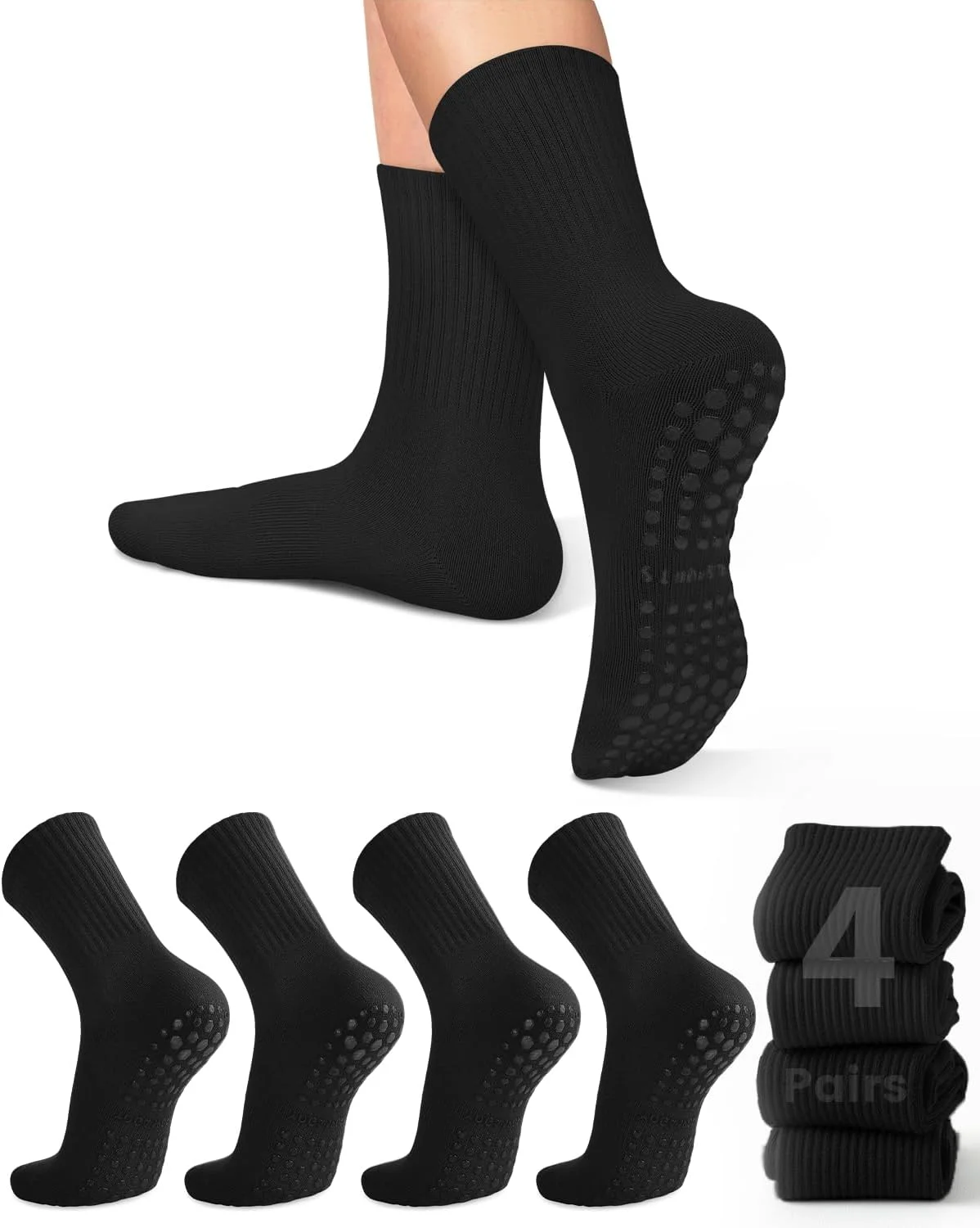 4 pairs of women's yoga socks, - Grip Sock Yoga ulasan dan harga