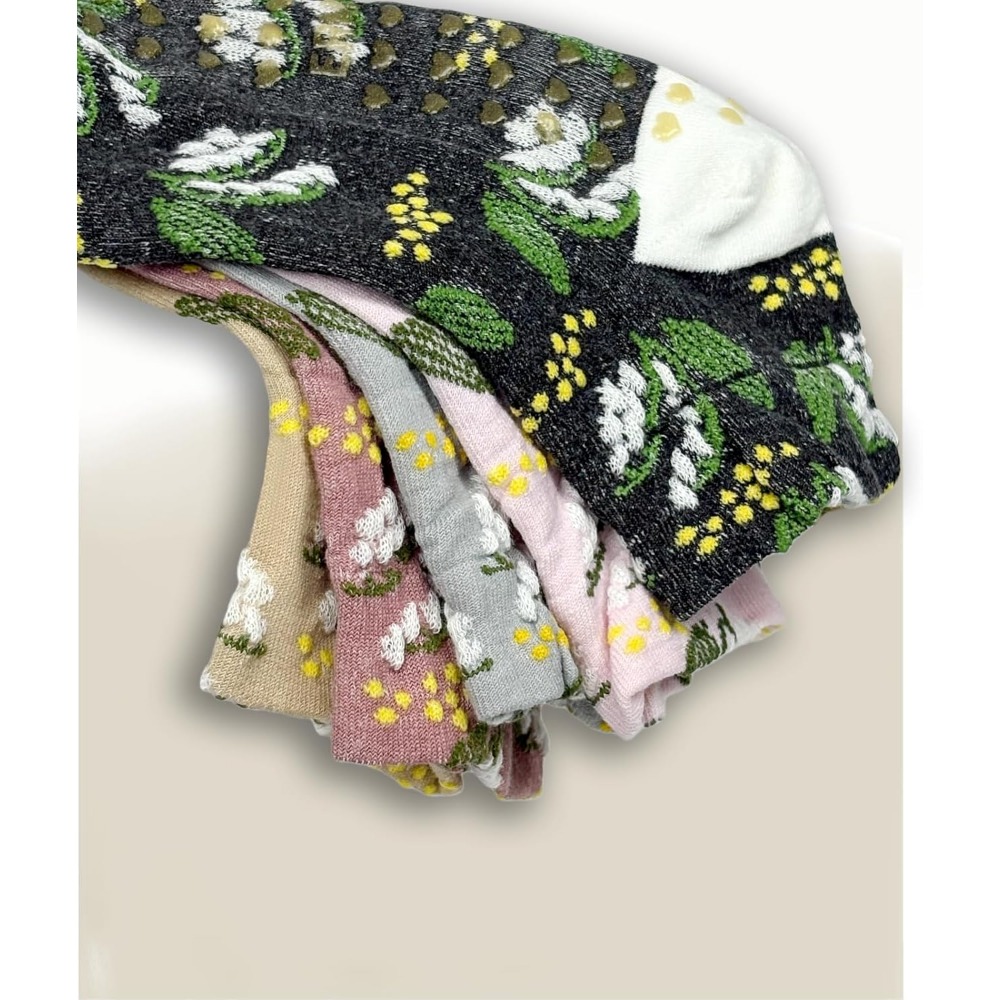 Floral Jacquard Yoga Socks for - Grip Sock Yoga ulasan dan harga
