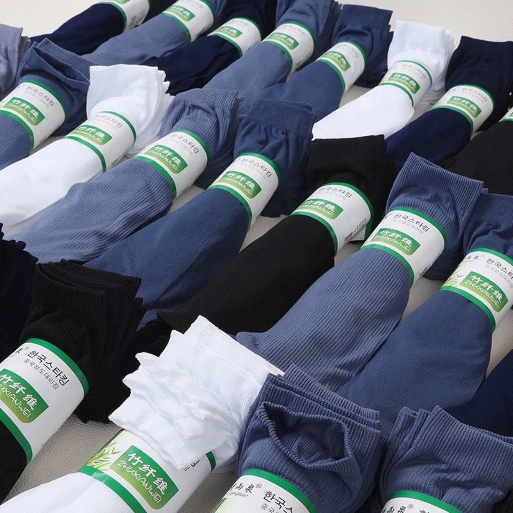 10pairs Fashion Men Ice Silk S - Silk Sock Bamboo ulasan dan harga