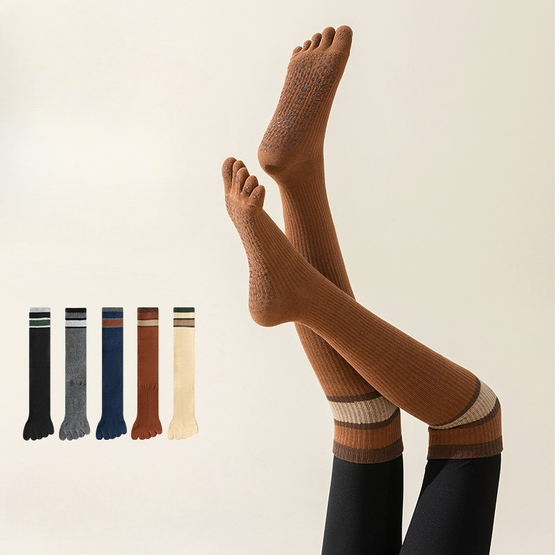 5 Pairs Anti-slip Women Stocki - Grip Sock Yoga ulasan dan harga