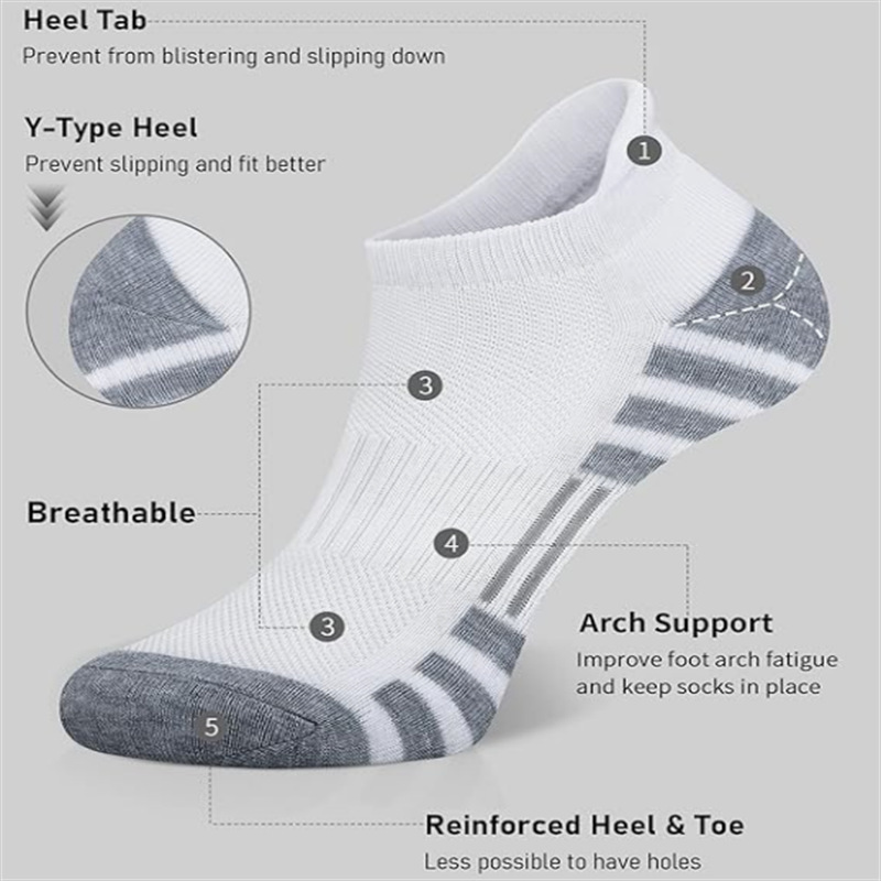 6/24 Pairs Cushioned Breathabl - No Show Sock Women ulasan dan harga