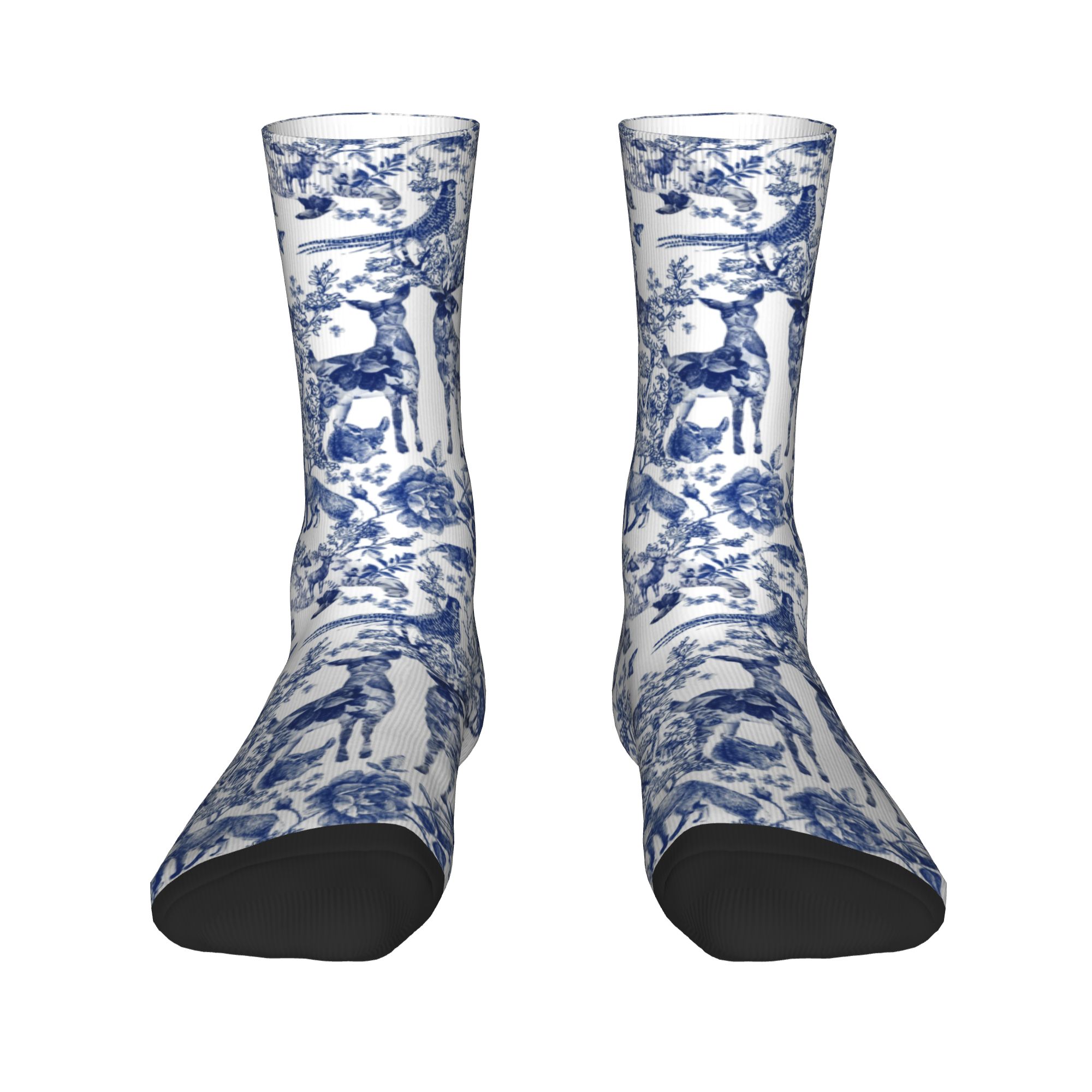 Custom Vintage French Toile De - Dress Sock Men ulasan dan harga