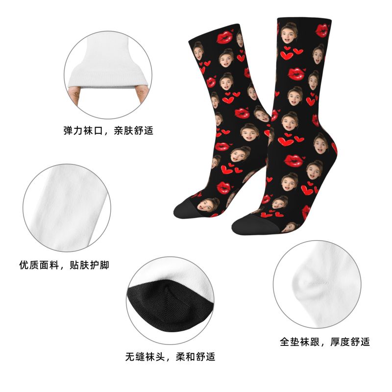 Custom Novelty Mens Personaliz - Dress Sock Men ulasan dan harga