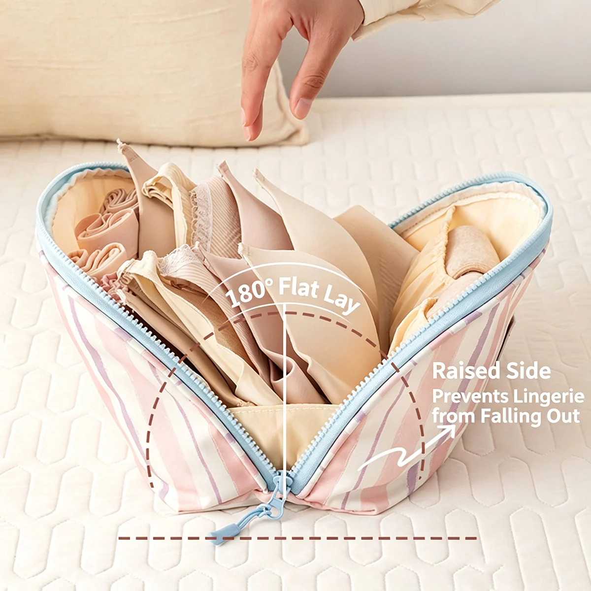 Underwear Storage Bag Portable - Sock Organizer Tray ulasan dan harga
