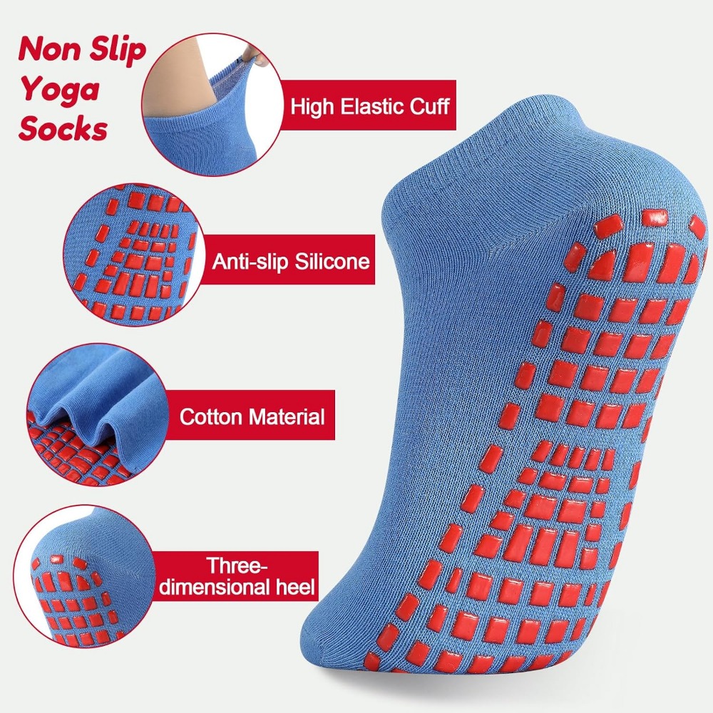 Non-Slip Yoga and Pilates Sock - Grip Sock Yoga ulasan dan harga