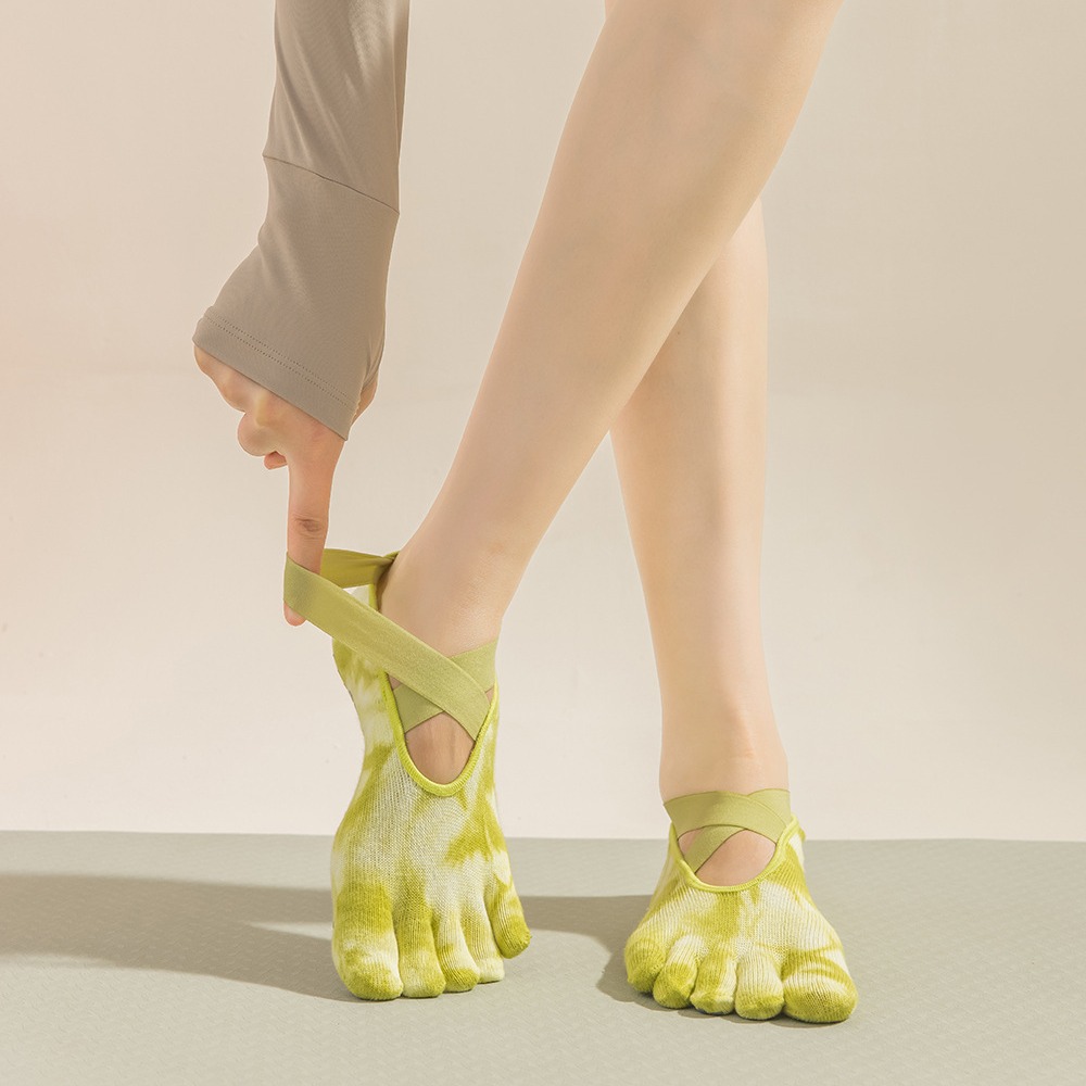 Women's Tie-Dye Five-Finger Gr - Grip Sock Yoga ulasan dan harga