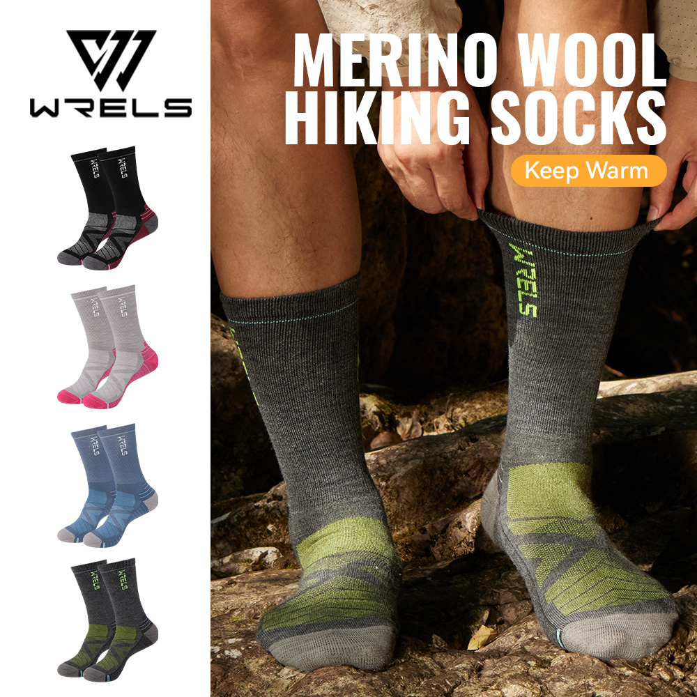 WRELS 1/2/3 Merino Wool Socks  - Wool Hiking Sock ulasan dan harga