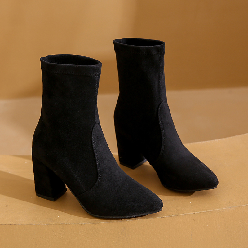 Winter new style chunky heel f - No Show Sock Women ulasan dan harga