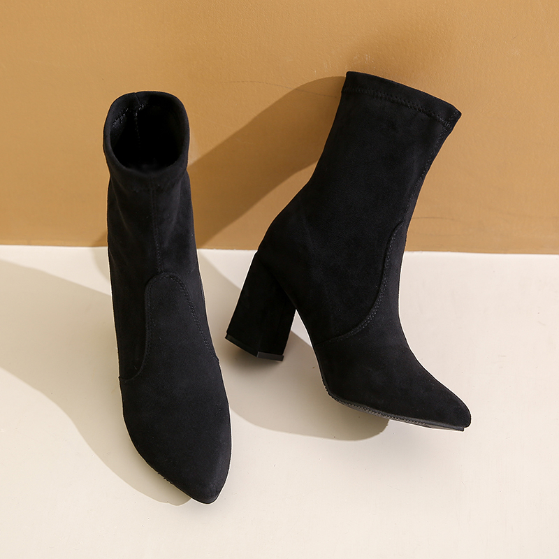 Winter new style chunky heel f - No Show Sock Women ulasan dan harga