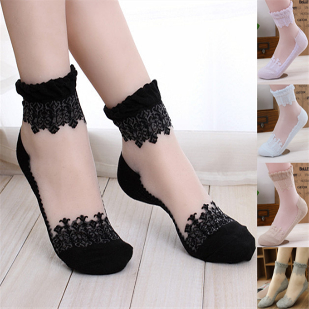 Woman Lace short sock thin soc - Invisibility Sock Loafer ulasan dan harga